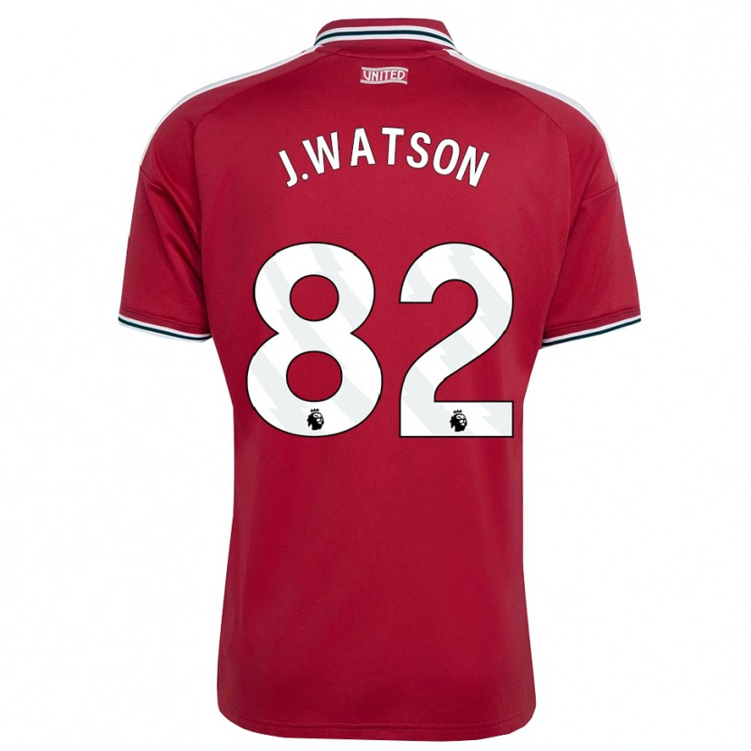 Danxen Heren Jacob Watson #82 Rood Geel Wit Thuisshirt Thuistenue 2026/27 T-Shirt België