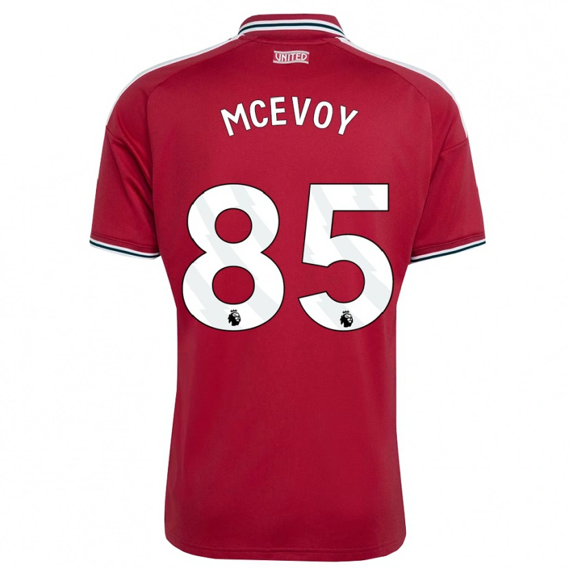 Danxen Heren Jay Mcevoy #85 Rood Geel Wit Thuisshirt Thuistenue 2026/27 T-Shirt België