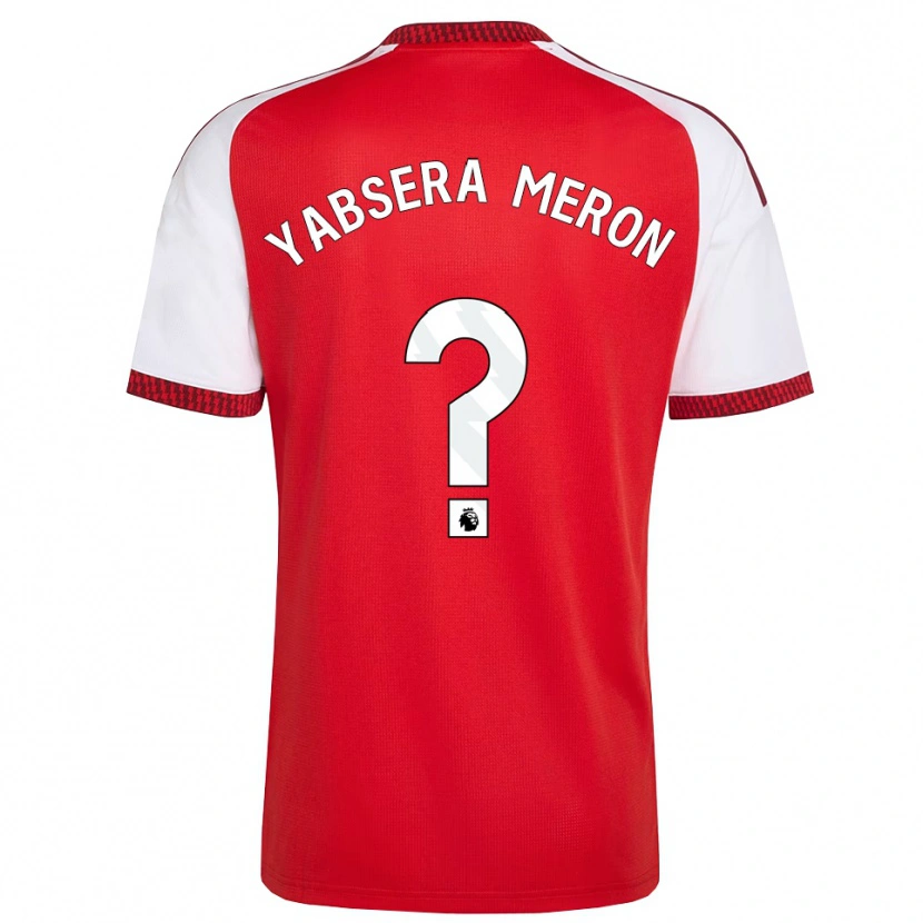 Danxen Heren Yabsera Meron #0 Rood Wit Zwart Thuisshirt Thuistenue 2026/27 T-Shirt België