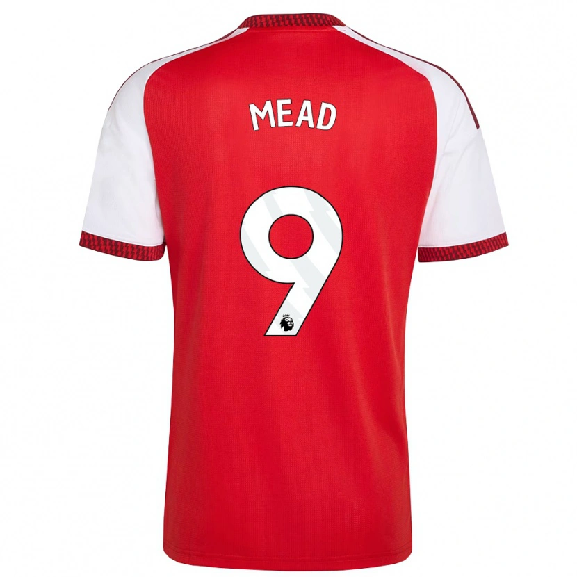 Danxen Heren Beth Mead #9 Rood Wit Zwart Thuisshirt Thuistenue 2026/27 T-Shirt België