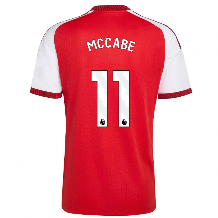 Danxen Heren Katie Mccabe #11 Rood Wit Zwart Thuisshirt Thuistenue 2026/27 T-Shirt België