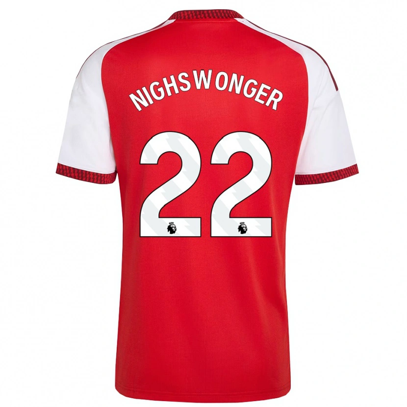 Danxen Heren Jenna Nighswonger #22 Rood Wit Zwart Thuisshirt Thuistenue 2026/27 T-Shirt België