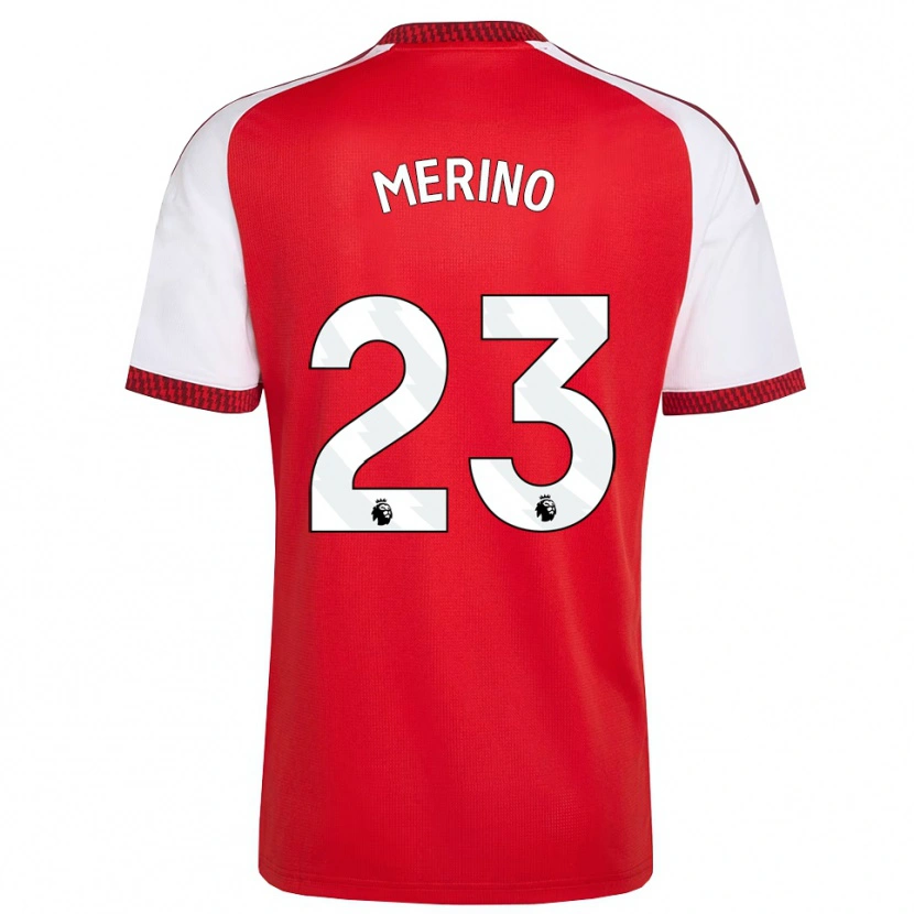 Danxen Heren Mikel Merino #23 Rood Wit Zwart Thuisshirt Thuistenue 2026/27 T-Shirt België