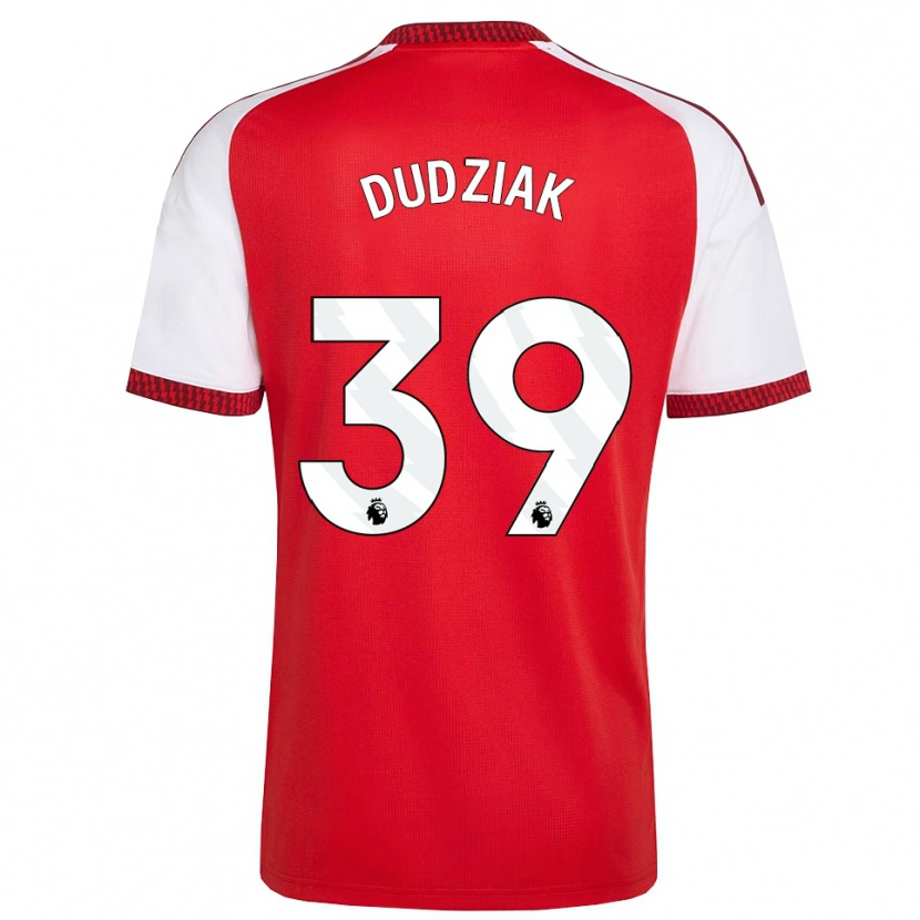 Danxen Heren Harrison Dudziak #39 Rood Wit Zwart Thuisshirt Thuistenue 2026/27 T-Shirt België