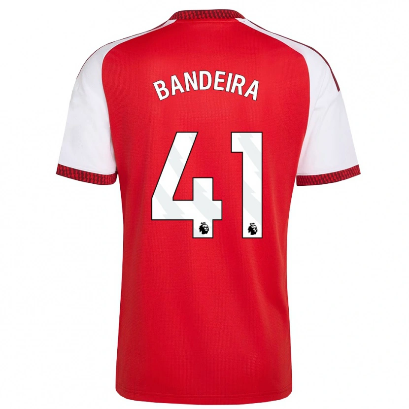 Danxen Heren Mauro Bandeira #41 Rood Wit Zwart Thuisshirt Thuistenue 2026/27 T-Shirt België