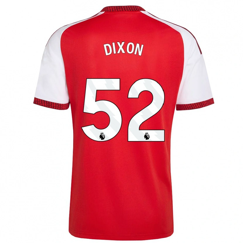 Danxen Heren Jaden Dixon #52 Rood Wit Zwart Thuisshirt Thuistenue 2026/27 T-Shirt België