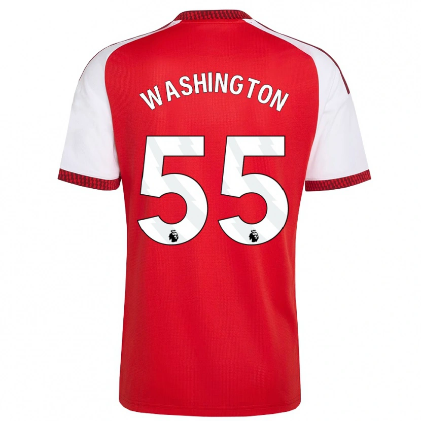 Danxen Heren Marcell Washington #55 Rood Wit Zwart Thuisshirt Thuistenue 2026/27 T-Shirt België