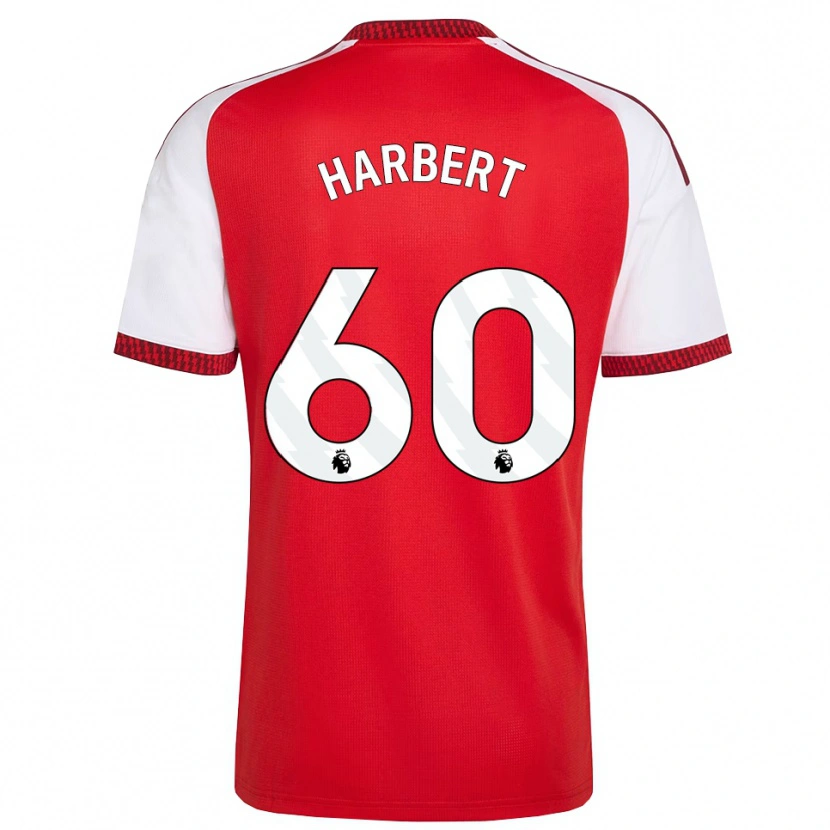 Danxen Heren Laila Harbert #60 Rood Wit Zwart Thuisshirt Thuistenue 2026/27 T-Shirt België
