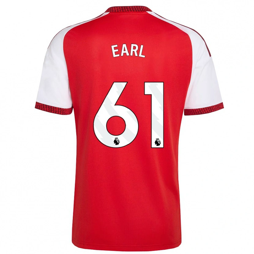 Danxen Heren Madison Earl #61 Rood Wit Zwart Thuisshirt Thuistenue 2026/27 T-Shirt België