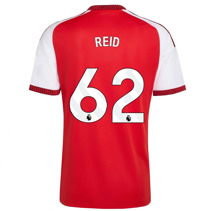 Danxen Heren Katie Reid #62 Rood Wit Zwart Thuisshirt Thuistenue 2026/27 T-Shirt België