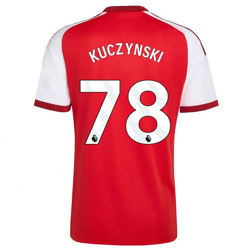 Danxen Heren Max Kuczynski #78 Rood Wit Zwart Thuisshirt Thuistenue 2026/27 T-Shirt België