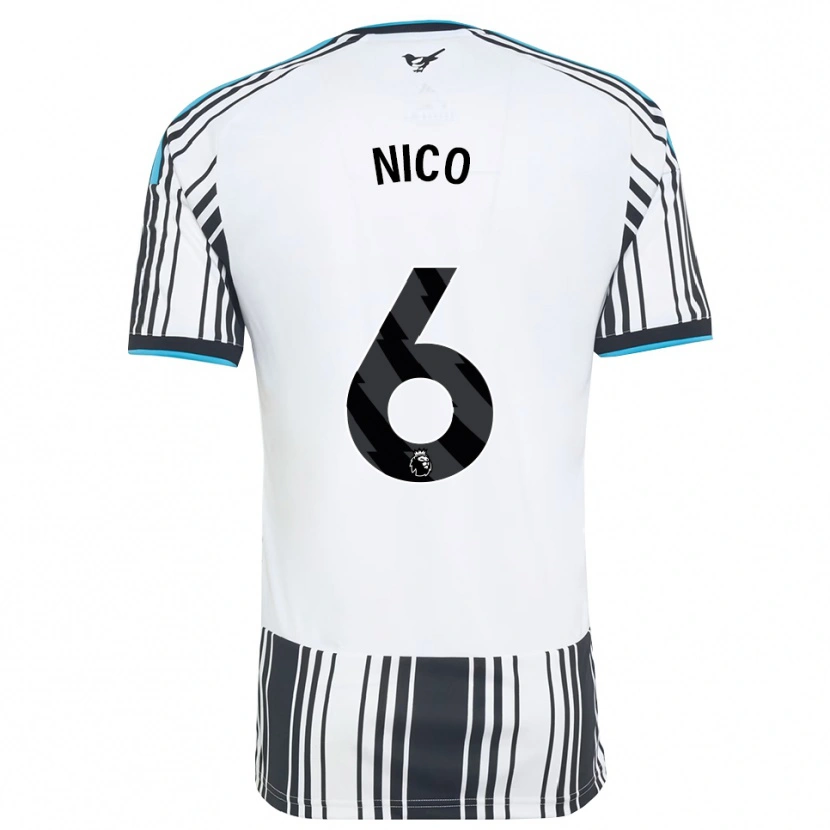Danxen Heren Nico González #6 Hemelsblauw Zwart Wit Thuisshirt Thuistenue 2026/27 T-Shirt België