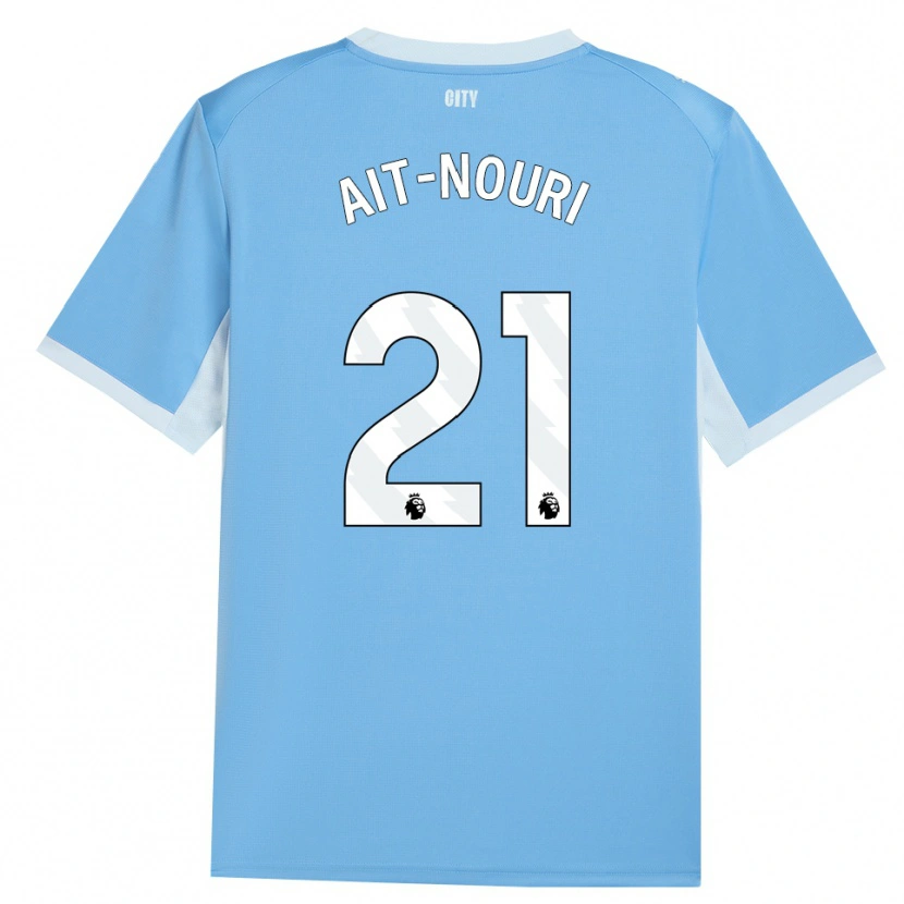 Danxen Heren Rayan Aït-Nouri #21 Licht Hemelsblauw Wit Thuisshirt Thuistenue 2026/27 T-Shirt België