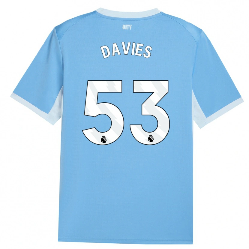 Danxen Heren Mayzee Davies #53 Licht Hemelsblauw Wit Thuisshirt Thuistenue 2026/27 T-Shirt België