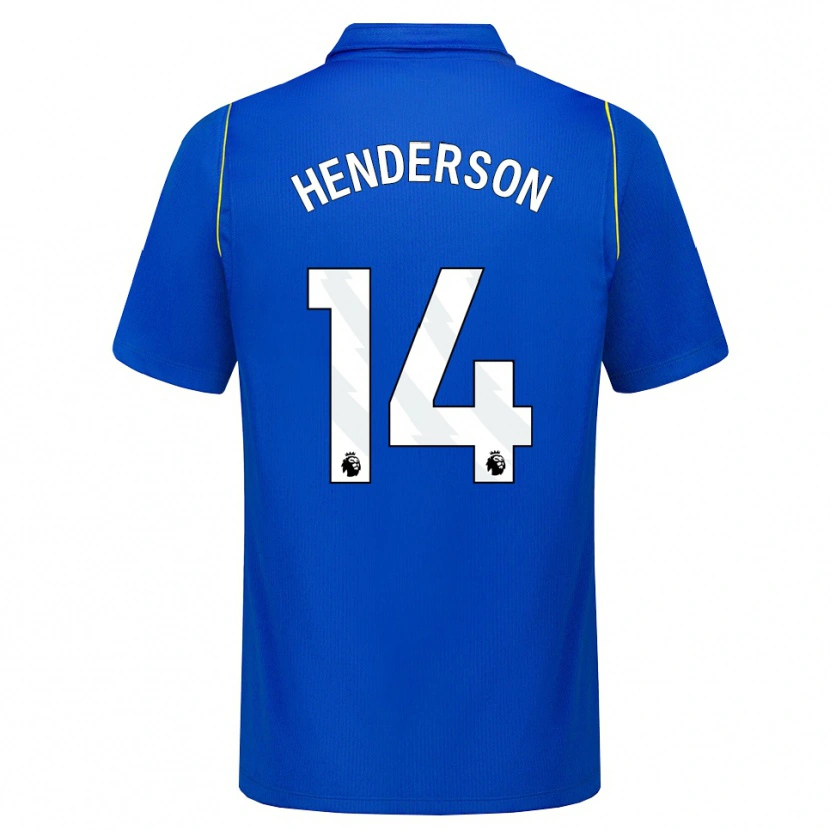 Danxen Heren Jordan Henderson #14 Blauw Geel Thuisshirt Thuistenue 2026/27 T-Shirt België