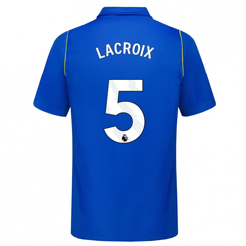 Danxen Heren Maxence Lacroix #5 Blauw Geel Thuisshirt Thuistenue 2026/27 T-Shirt België