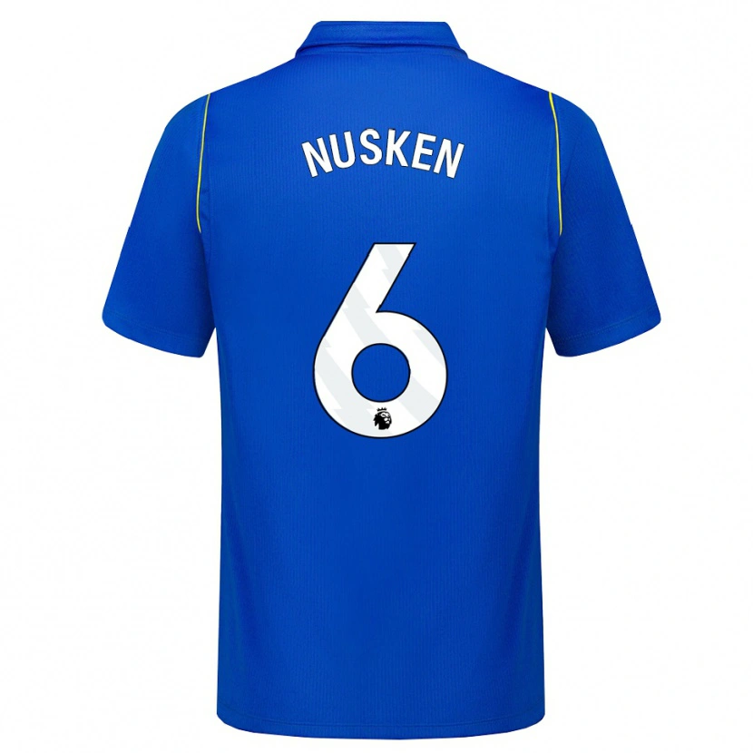 Danxen Heren Sjoeke Nüsken #6 Blauw Geel Thuisshirt Thuistenue 2026/27 T-Shirt België