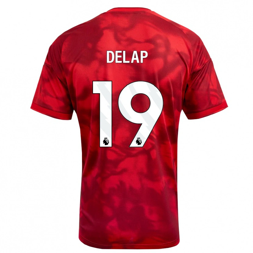 Danxen Heren Liam Delap #19 Krimson Wit Thuisshirt Thuistenue 2026/27 T-Shirt België
