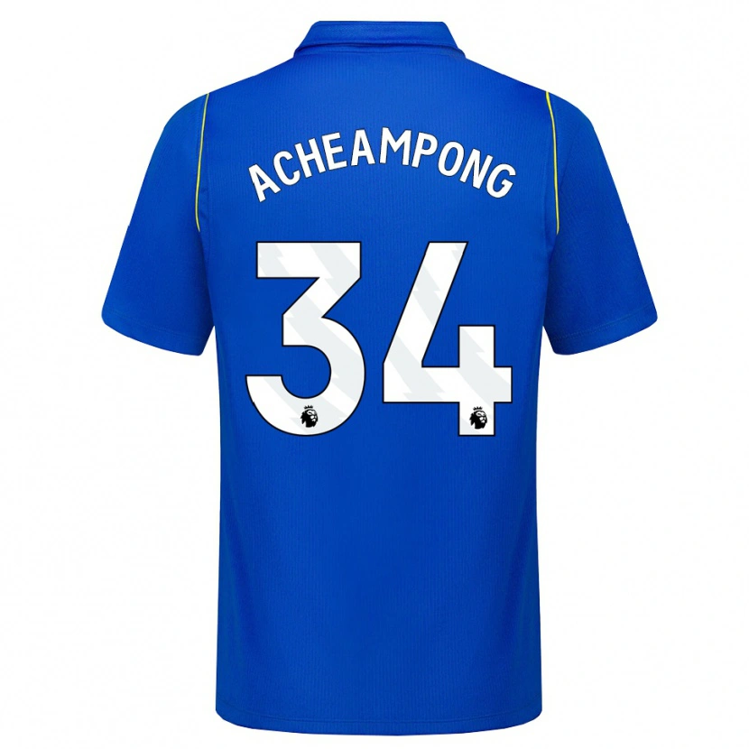 Danxen Heren Josh Acheampong #34 Blauw Geel Thuisshirt Thuistenue 2026/27 T-Shirt België