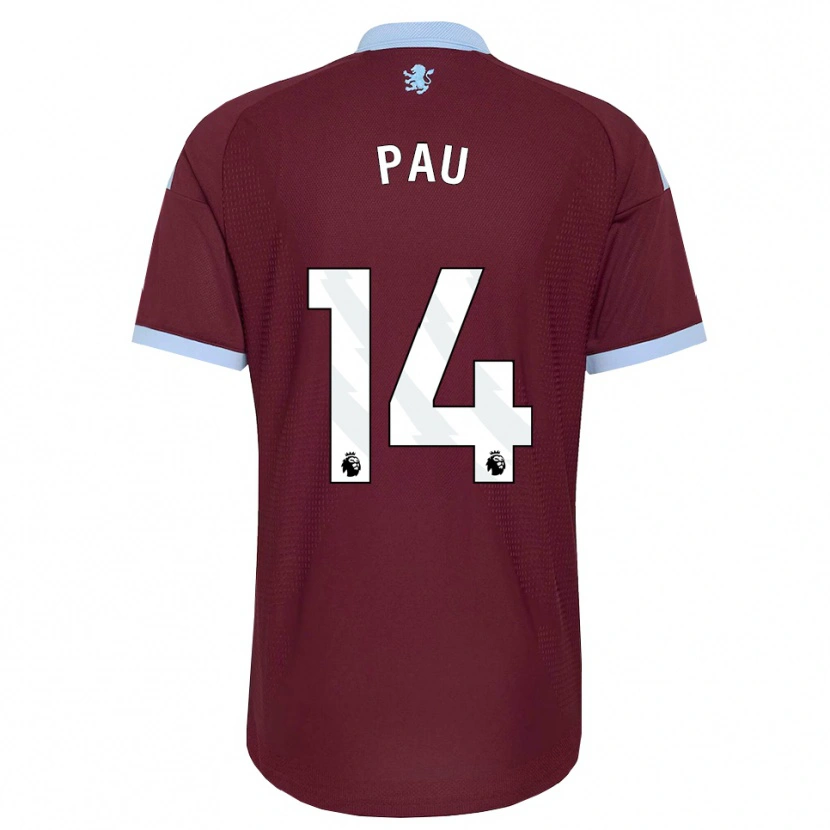 Danxen Heren Pau Torres #14 Korenbloemblauw Bordeaux Thuisshirt Thuistenue 2026/27 T-Shirt België