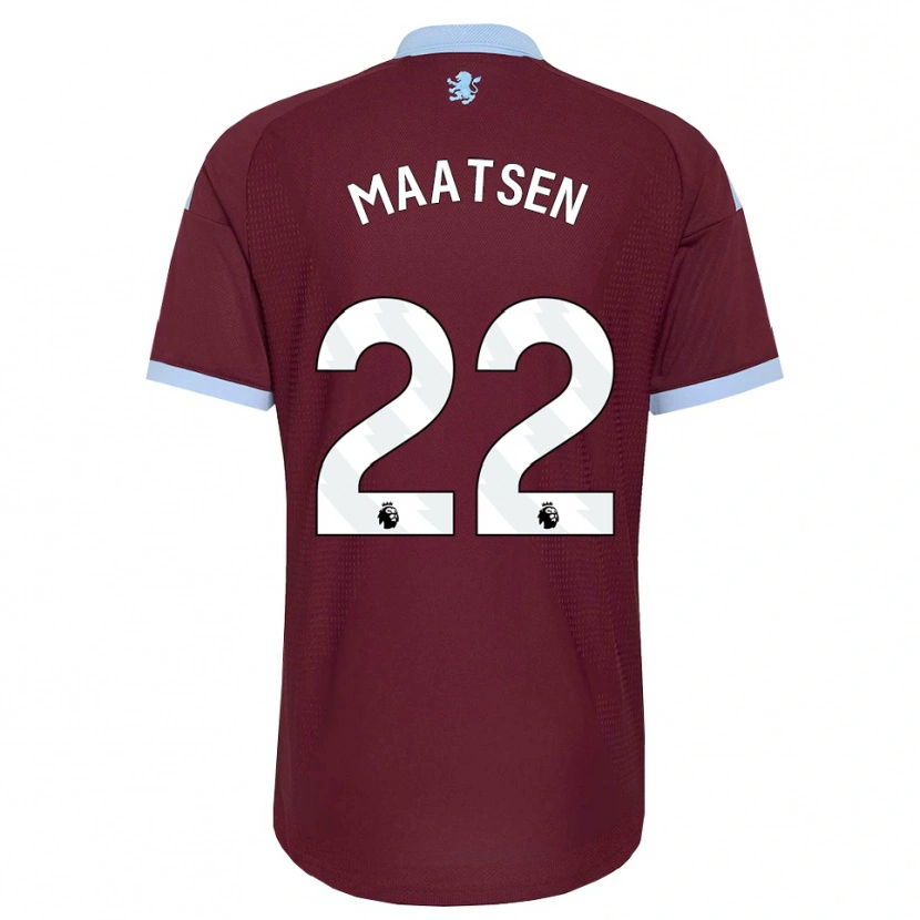 Danxen Heren Ian Maatsen #22 Korenbloemblauw Bordeaux Thuisshirt Thuistenue 2026/27 T-Shirt België