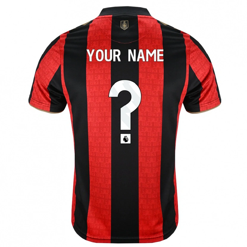 Danxen Heren Uw Naam #0 Goudgeel Rood Zwart Thuisshirt Thuistenue 2026/27 T-Shirt België