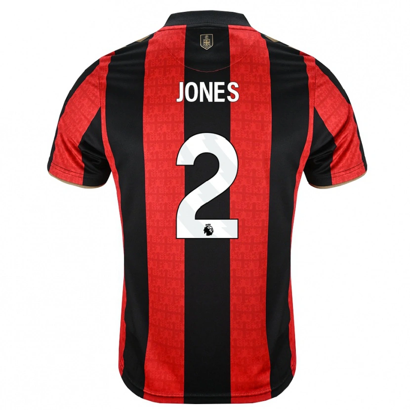 Danxen Heren Abby Jones #2 Goudgeel Rood Zwart Thuisshirt Thuistenue 2026/27 T-Shirt België