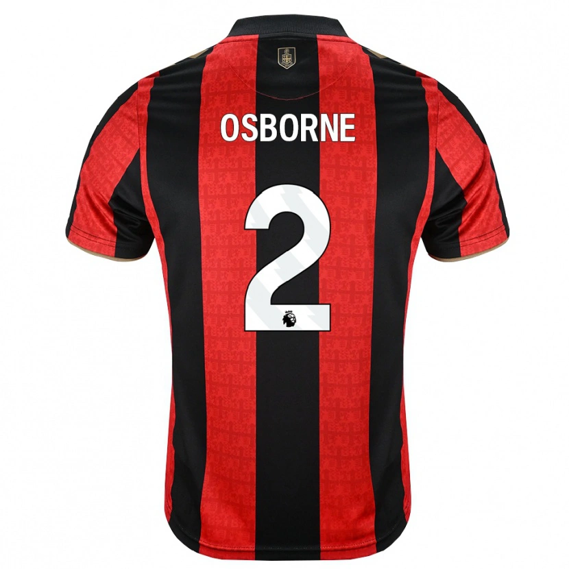 Danxen Heren Charlie Osborne #2 Goudgeel Rood Zwart Thuisshirt Thuistenue 2026/27 T-Shirt België