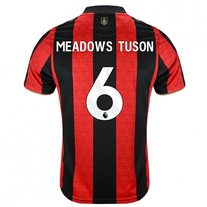Danxen Heren Freya Meadows Tuson #6 Goudgeel Rood Zwart Thuisshirt Thuistenue 2026/27 T-Shirt België