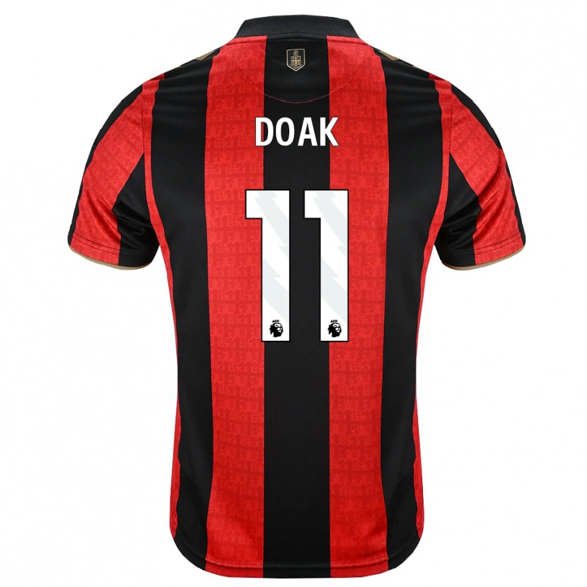 Danxen Heren Ben Gannon-Doak #11 Goudgeel Rood Zwart Thuisshirt Thuistenue 2026/27 T-Shirt België