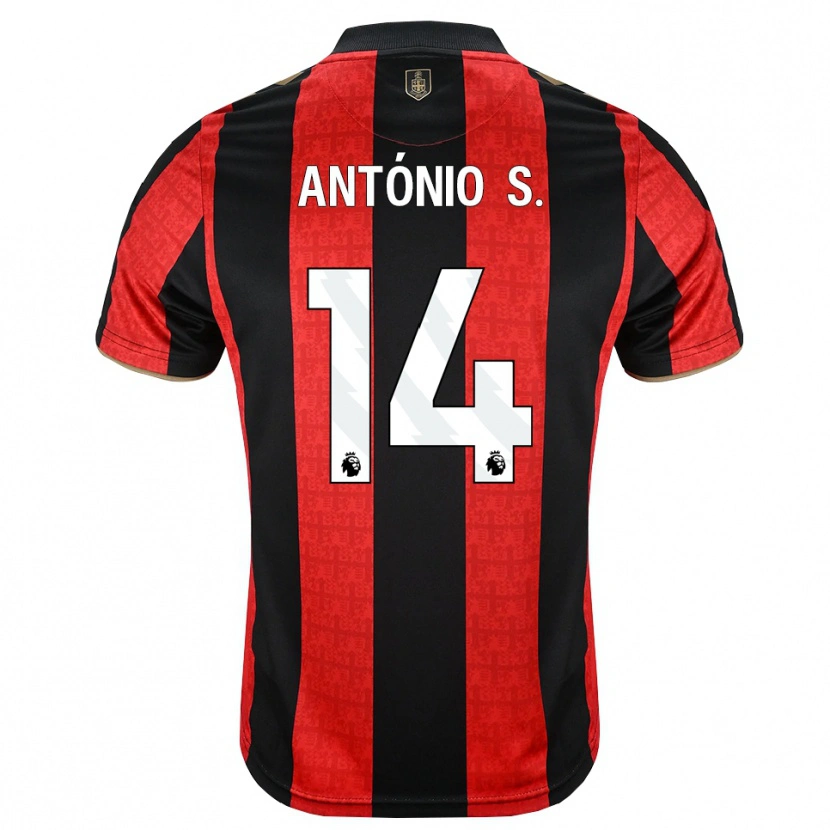 Danxen Heren António Silva #14 Goudgeel Rood Zwart Thuisshirt Thuistenue 2026/27 T-Shirt België