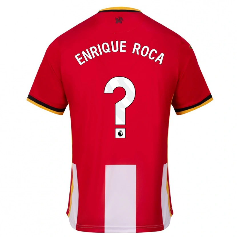 Danxen Heren Enrique Roca #0 Geel Zwart Rood Thuisshirt Thuistenue 2026/27 T-Shirt België