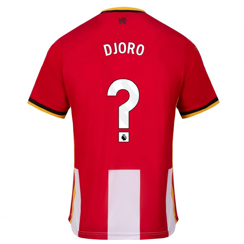 Danxen Heren Josh Djoro #0 Geel Zwart Rood Thuisshirt Thuistenue 2026/27 T-Shirt België