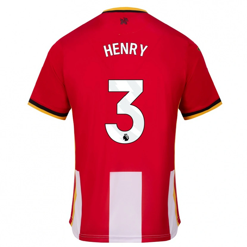 Danxen Heren Rico Henry #3 Geel Zwart Rood Thuisshirt Thuistenue 2026/27 T-Shirt België