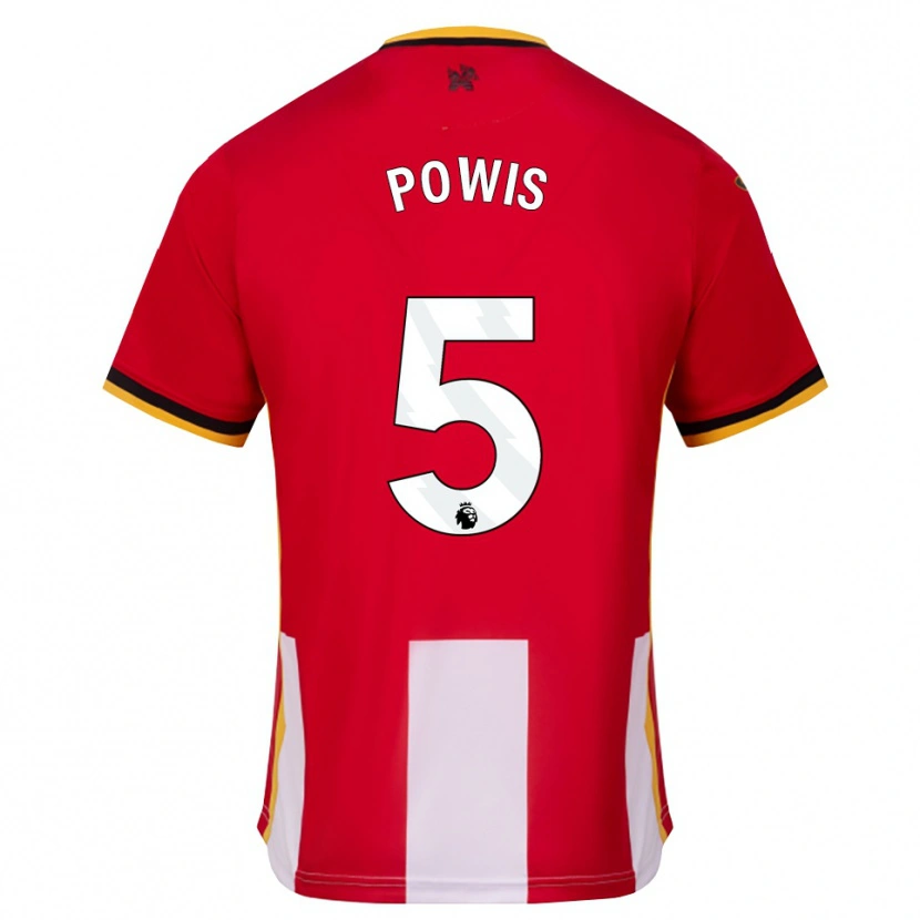 Danxen Heren Isaiah Powis #5 Geel Zwart Rood Thuisshirt Thuistenue 2026/27 T-Shirt België
