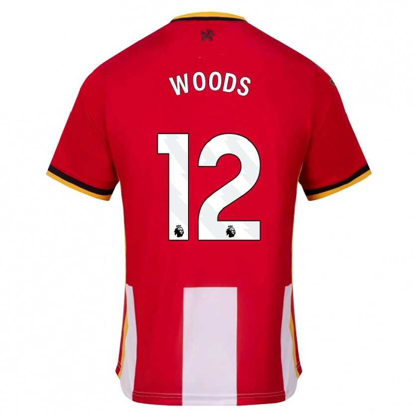 Danxen Heren Nikki Woods #12 Geel Zwart Rood Thuisshirt Thuistenue 2026/27 T-Shirt België