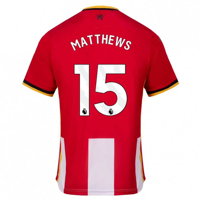 Danxen Heren Kirsty Matthews #15 Geel Zwart Rood Thuisshirt Thuistenue 2026/27 T-Shirt België