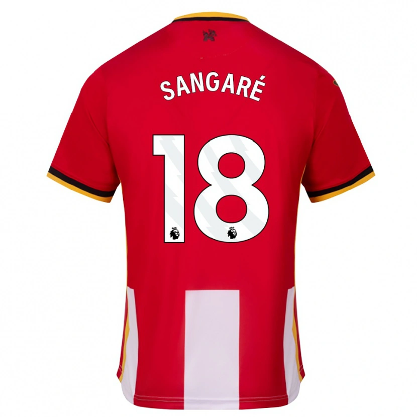 Danxen Heren Mamadou Sangaré #18 Geel Zwart Rood Thuisshirt Thuistenue 2026/27 T-Shirt België