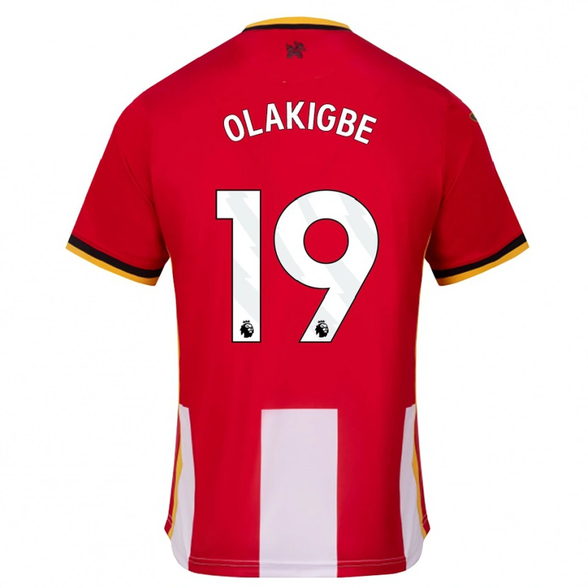 Danxen Heren Michael Olakigbe #19 Geel Zwart Rood Thuisshirt Thuistenue 2026/27 T-Shirt België