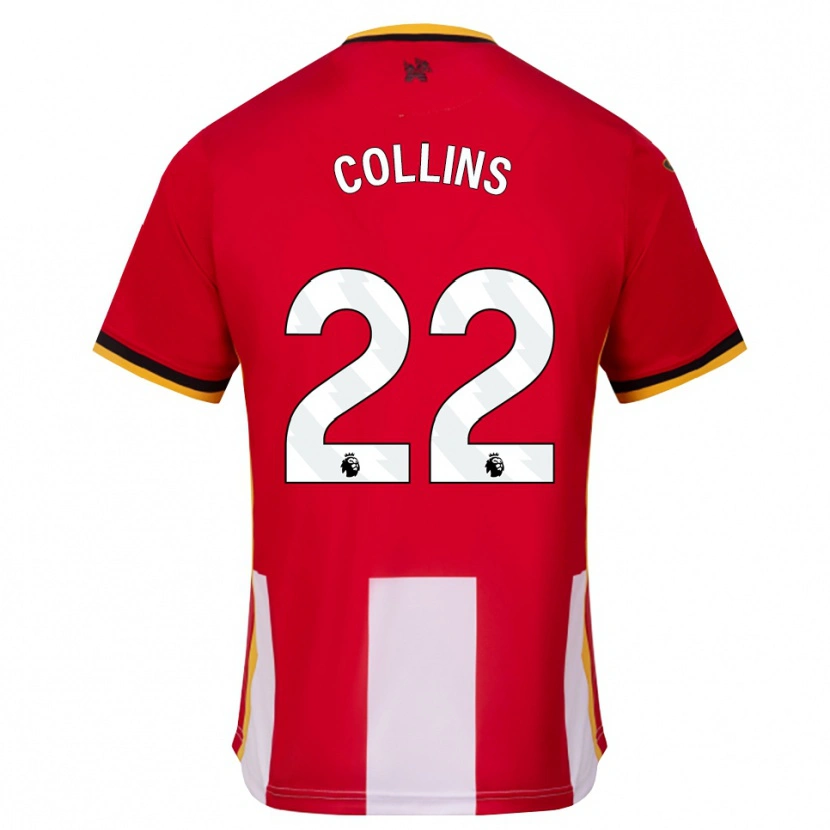 Danxen Heren Nathan Collins #22 Geel Zwart Rood Thuisshirt Thuistenue 2026/27 T-Shirt België