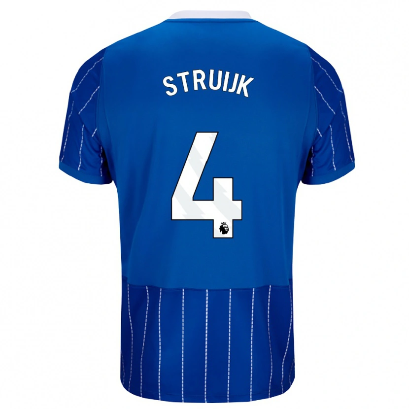 Danxen Heren Pascal Struijk #4 Mediumblauw Wit Thuisshirt Thuistenue 2026/27 T-Shirt België