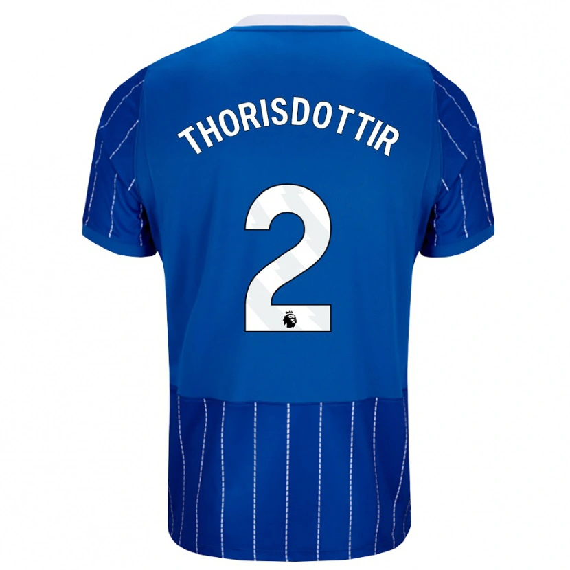 Danxen Heren Maria Thorisdottir #2 Mediumblauw Wit Thuisshirt Thuistenue 2026/27 T-Shirt België