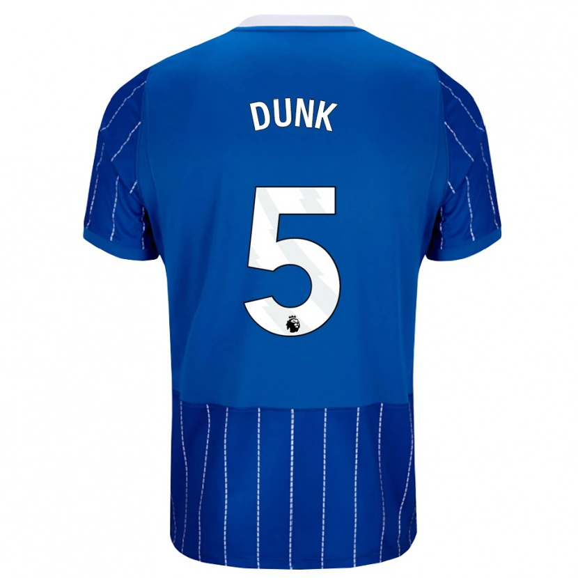 Danxen Heren Lewis Dunk #5 Mediumblauw Wit Thuisshirt Thuistenue 2026/27 T-Shirt België