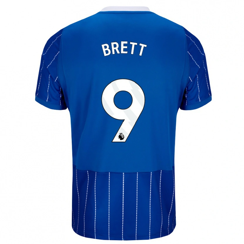 Danxen Heren Adam Brett #9 Mediumblauw Wit Thuisshirt Thuistenue 2026/27 T-Shirt België