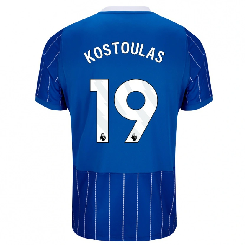 Danxen Heren Charalampos Kostoulas #19 Mediumblauw Wit Thuisshirt Thuistenue 2026/27 T-Shirt België