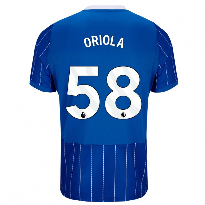 Danxen Heren Nehemiah Oriola #58 Mediumblauw Wit Thuisshirt Thuistenue 2026/27 T-Shirt België