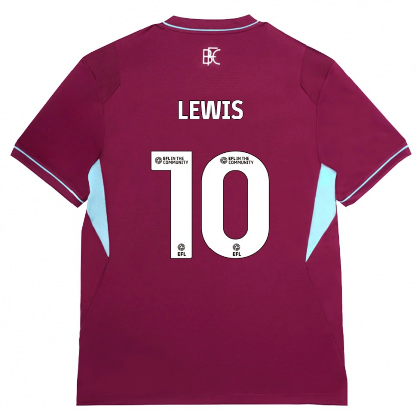 Danxen Heren James Lewis #10 Bordeaux Groen Thuisshirt Thuistenue 2026/27 T-Shirt België