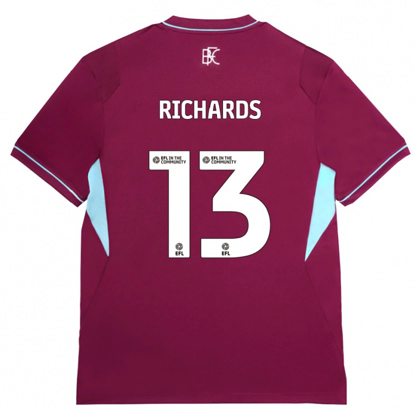 Danxen Heren Jade Richards #13 Bordeaux Groen Thuisshirt Thuistenue 2026/27 T-Shirt België