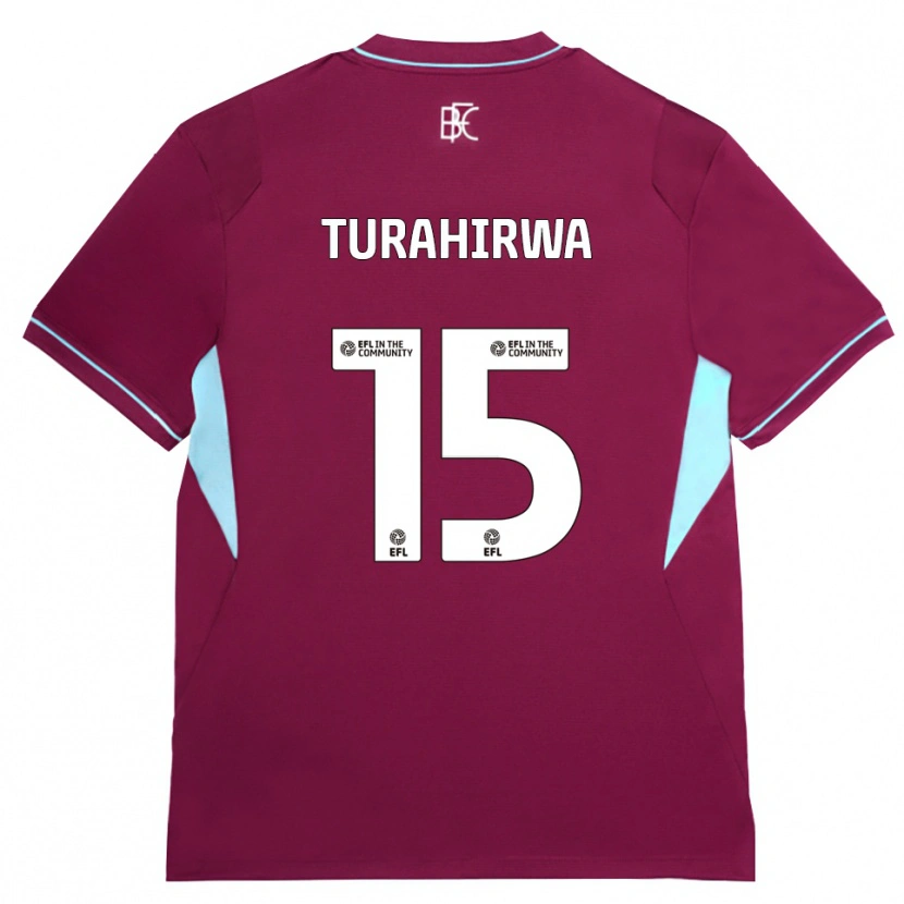 Danxen Heren Elijah Turahirwa #15 Bordeaux Groen Thuisshirt Thuistenue 2026/27 T-Shirt België