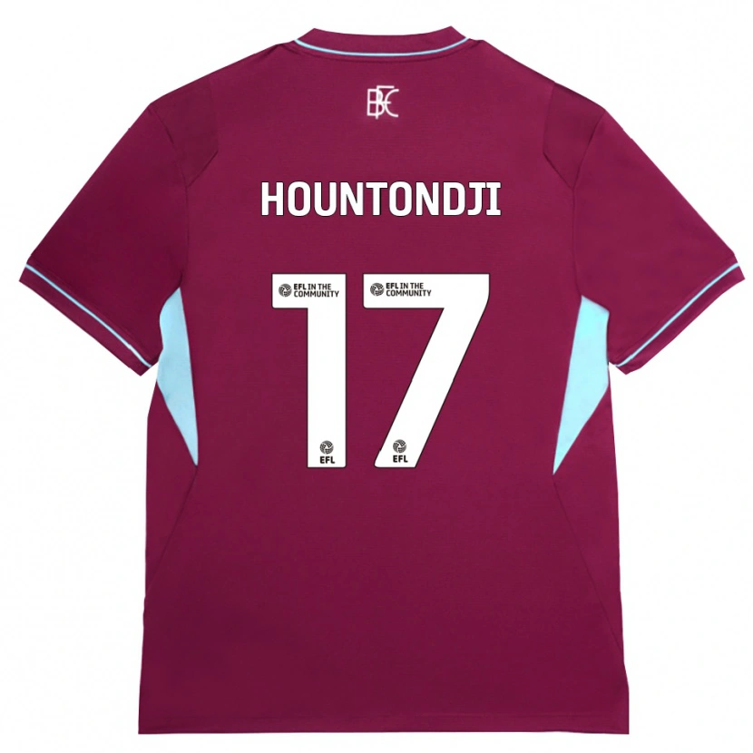 Danxen Heren Andréas Hountondji #17 Bordeaux Groen Thuisshirt Thuistenue 2026/27 T-Shirt België